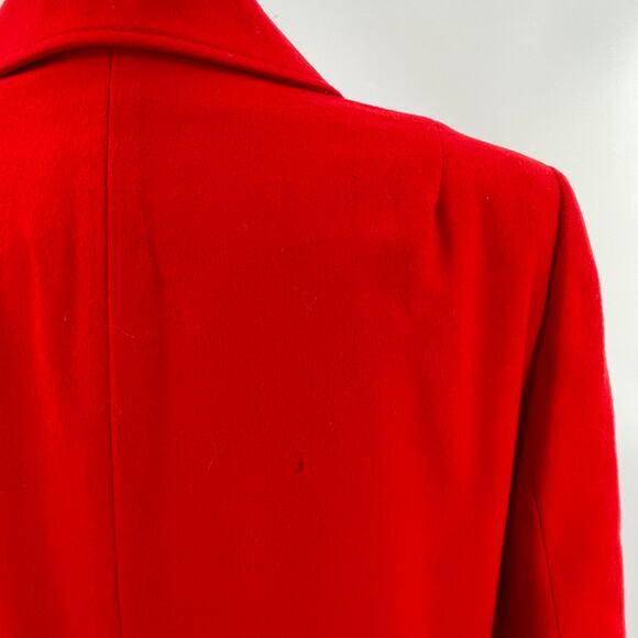 Pendleton Vintage Red Orange Wool Cropped Button Classic Jacket Blazer Plus 14 - Picture 9 of 12